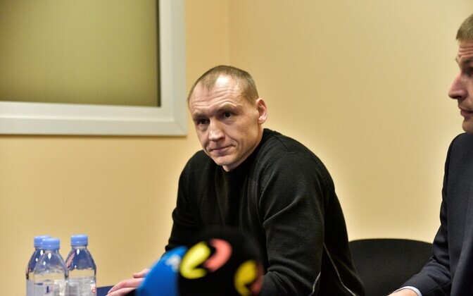 Eston Kohver at the press conference