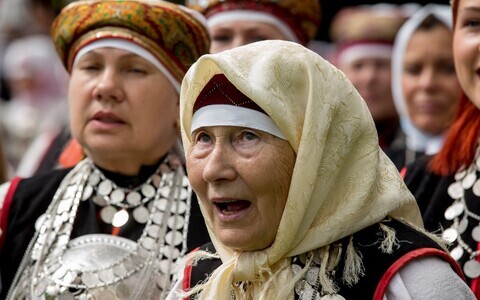 Lauljad Seto kuningriigi päeval.