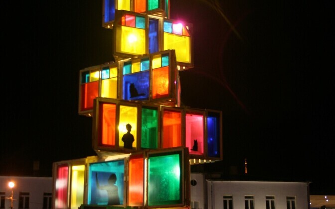 Рождественское дерево в Раквере.