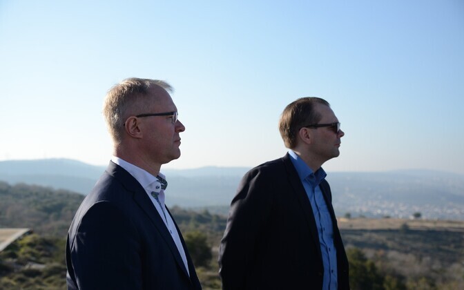 Eesti kaitseminister Hannes Hanso ja Soome kaitseminister Jussi Niinistö.
