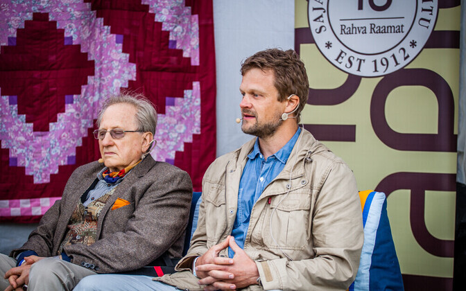 Dr Adik Levin ja dr Rene Bürkland arvamusfestivalil.