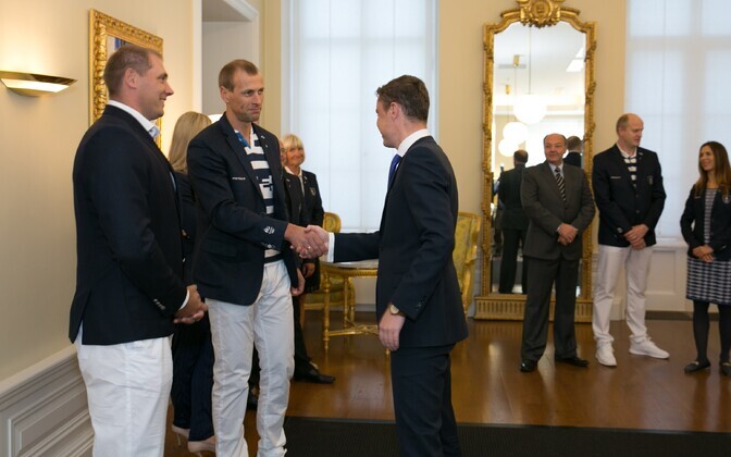 Peaminister Taavi Rõivas tunnustas Rio olümpiamängudel edukalt esinenud Eesti sportlasi ja nende treenereid