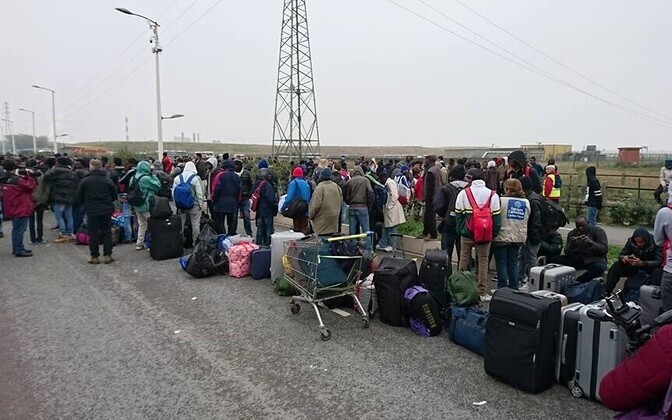 Olukord Calais' laagris 24. oktoobril.