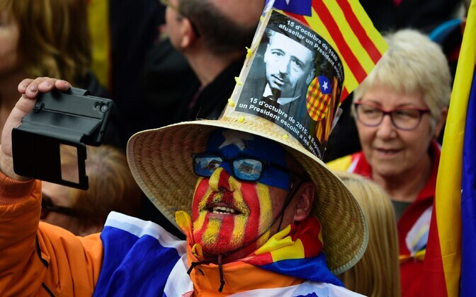 Meeleavaldajad Barcelonas.