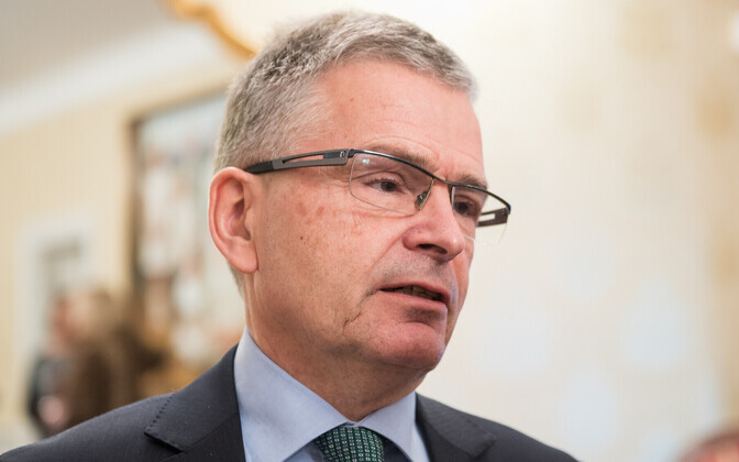 Helsingi linnapea Jussi Pajunen pressikonverentsil Tallinnas 29. novembril 2016.