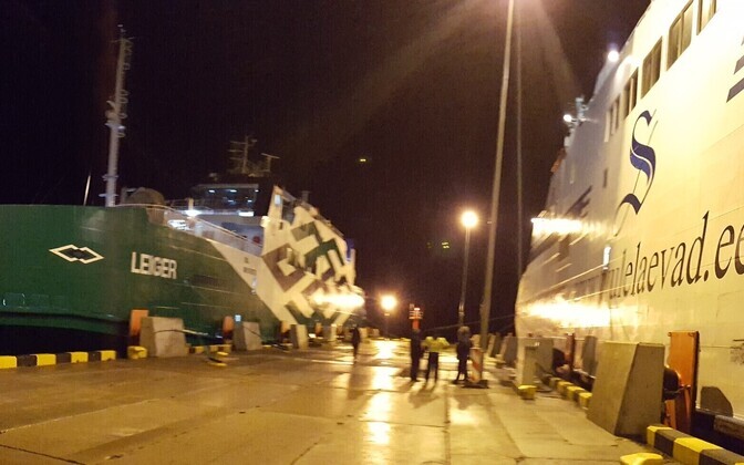 Паром Leiger в порту Куйвасту.