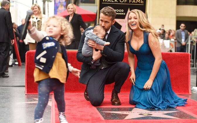 Ryan Reynolds sai tähe kuulsuste alleel