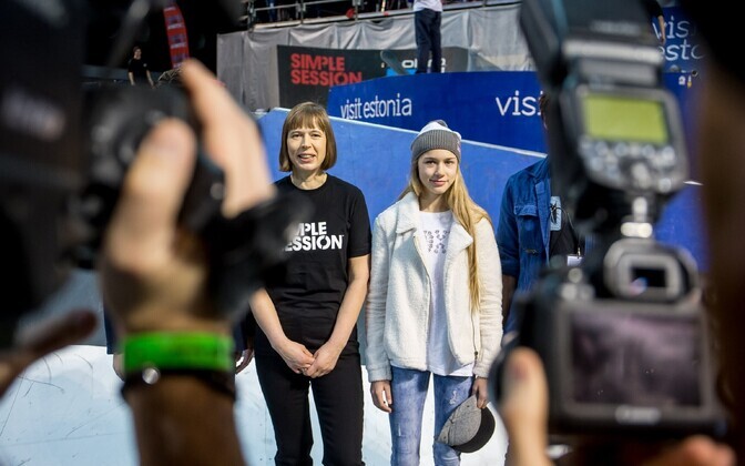 Simple Sessioni võistlused avavasid president Kersti Kaljulaid ja Kelly Sildaru