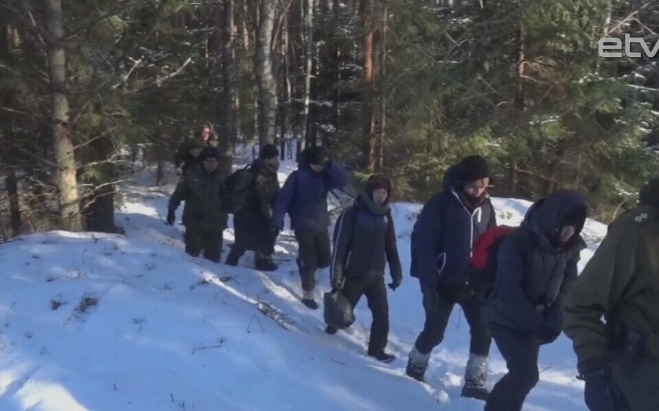 Задержанные нелегалы.