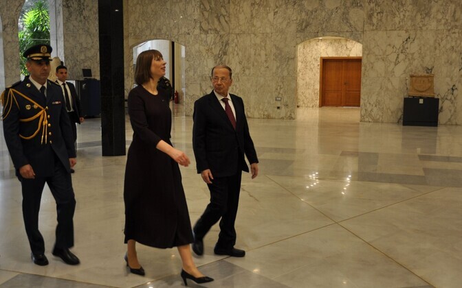 Президент Керсти Кальюлайд в Ливане.
