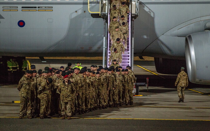 Британские солдаты в Эстонии.