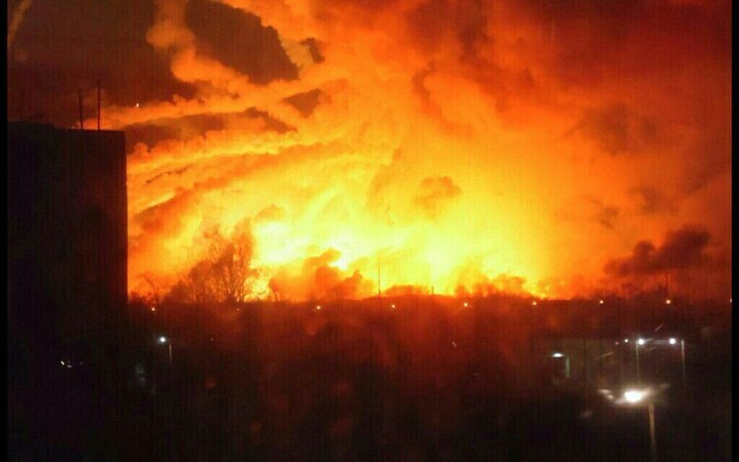 Plahvatus Ukraina suurimas relvalaos.