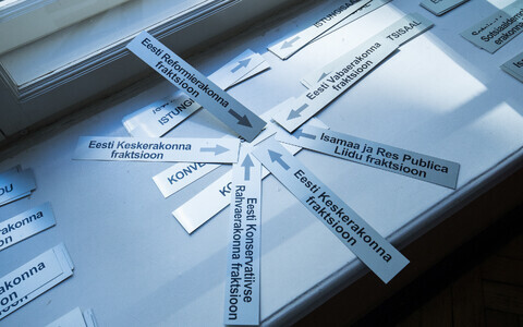 There are currently five political parties represented at the Riiigikogu (the Free Party - Vabaerakond - lost its seats at the March general election).