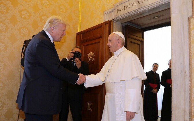 President Trump kohtus Vatikanis Rooma paavstiga