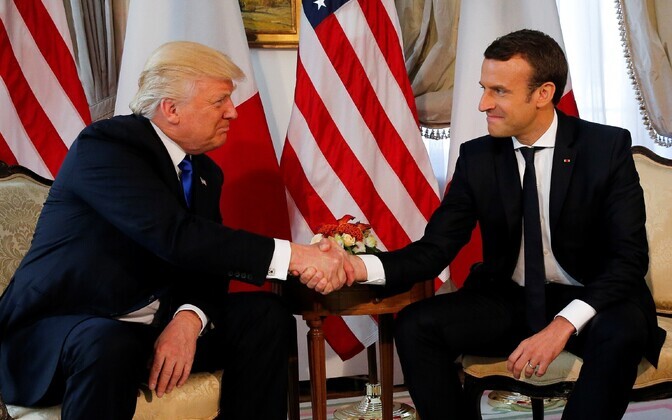 Brüsselis kohtusid Trump ja Macron.