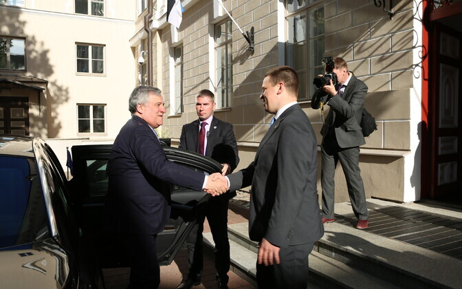 Встреча Юри Ратаса с президентом Европарламента Антонио Таяни.