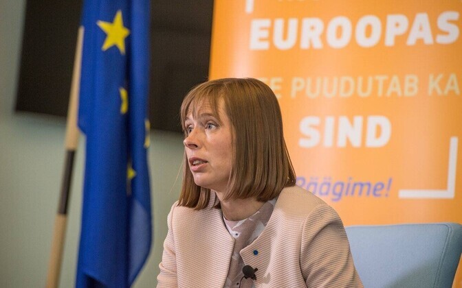 President Kersti Kaljulaidi ja Euroopa Komisjoni asepresidendi Andrus Ansipi debatt.