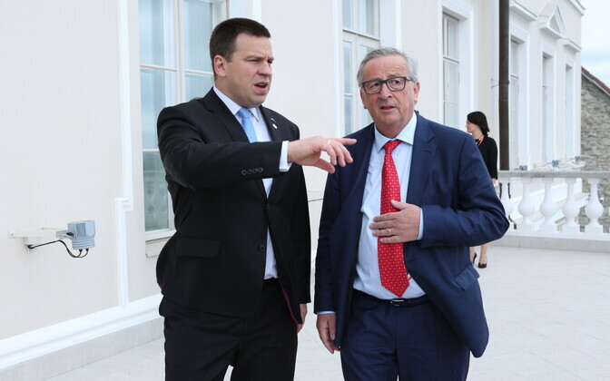 Юнкер и Ратас встретились в Доме Стенбока.