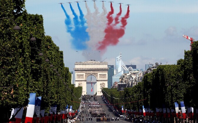 14. juuli paraad Pariisis.