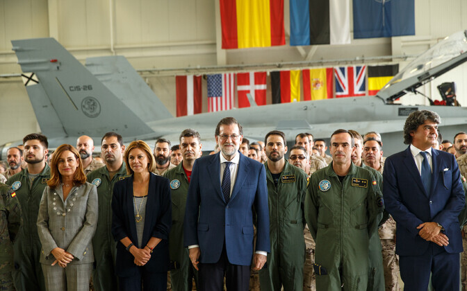 Hispaania peaminister Mariano Rajoy Ämaris visiidil.