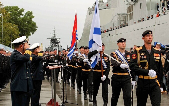 Китайские моряки в Балтийске.