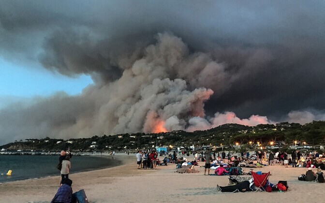 Лесные пожары во Франции в июле 2017 года.