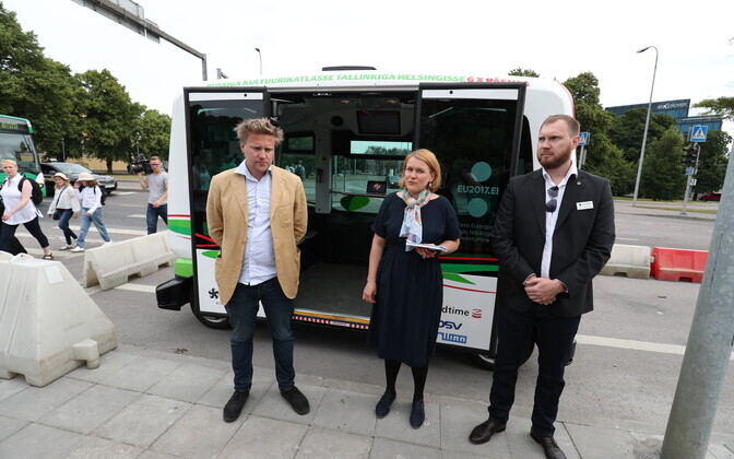В Таллинне к перевозке пассажиров приступили самоуправляющиеся автобусы
