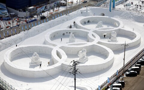 Olümpiarõngad PyeongChangis.