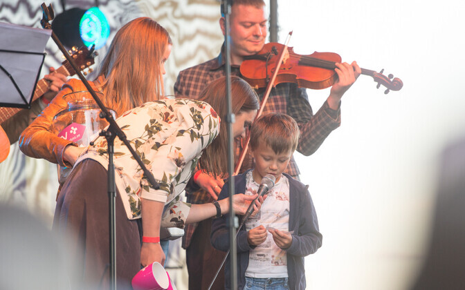 Песни Виктора Цоя прозвучали на горке Харью в Таллинне.