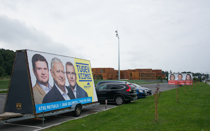 Наружная политическая рекалама в Таллинне и Виймси