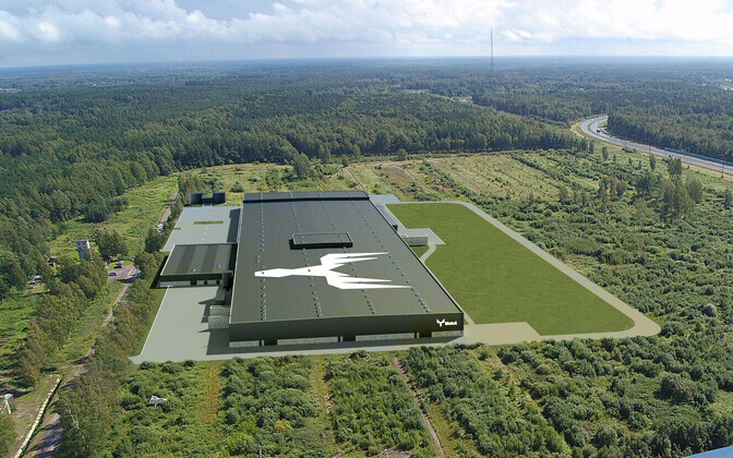 Pärnusse kerkiva vineeritehase kavand.