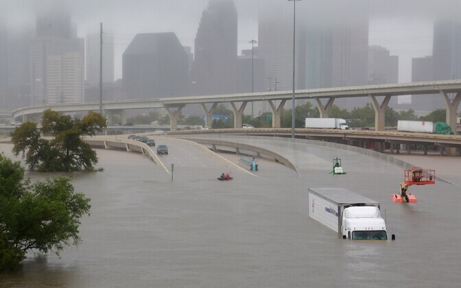 Üleujutatud Houstoni linn Texases.
