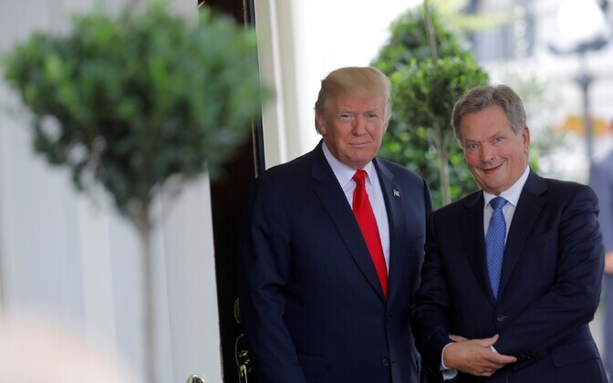 USA ja Soome presidendid Donald Trump ja Sauli Niinistö.