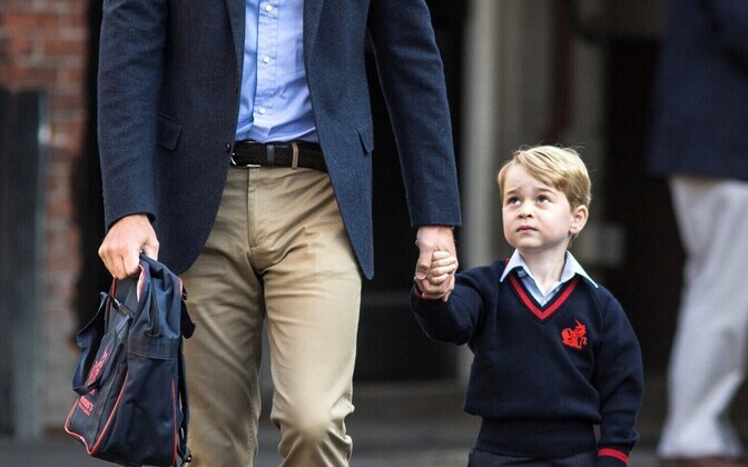 Первый школьный день принца Джорджа.