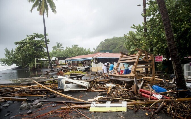 Orkaan Maria purustused Martinique'il.