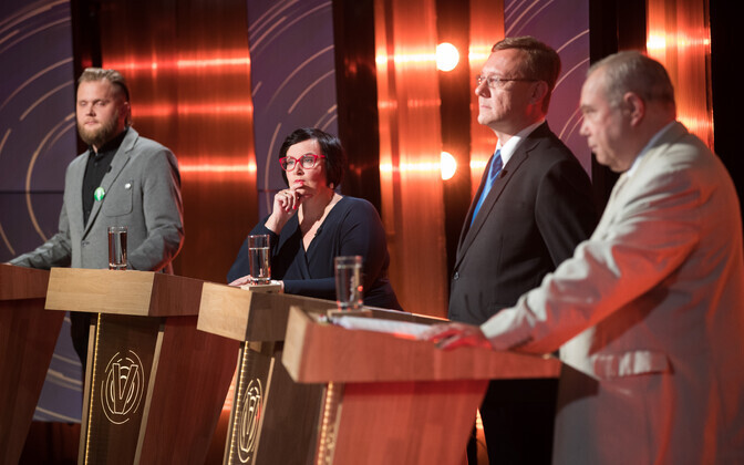 Valimisdebatt. ETV stuudio.