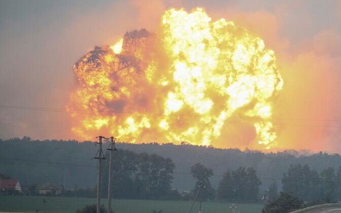 Plahvatused 27. septembril Kalõnivka laskemoonalaos.