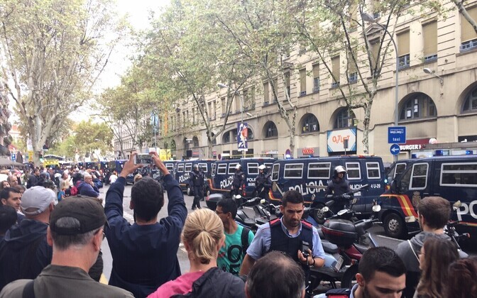 Barcelona iseseisvusreferendumi päeval.