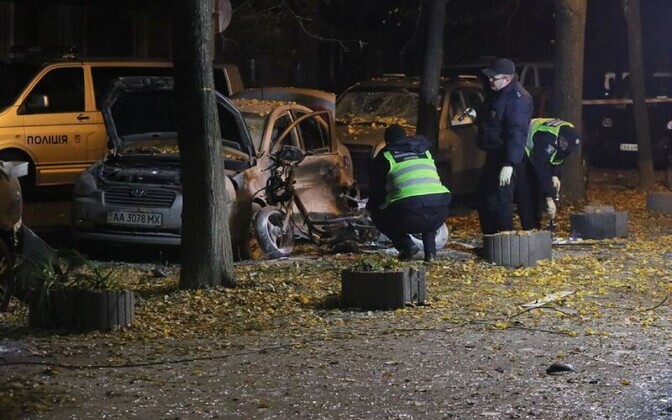 Plahvatus Kiievi kesklinnas 25. oktoobri õhtul.