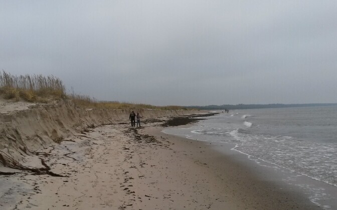 Peraküla rand pärast tormi.