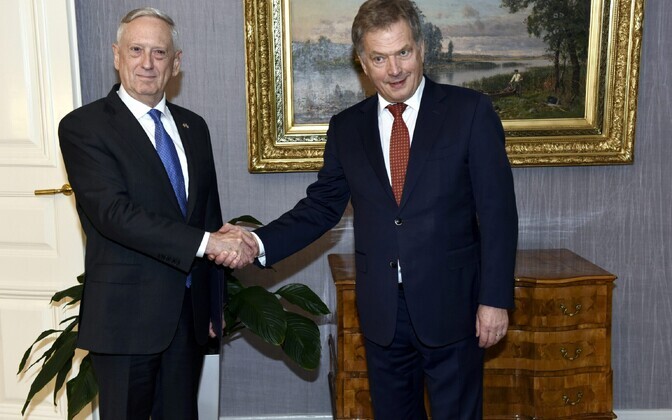 USA kaitseminister James Mattis kohtus Helsingis Soome presidendi Sauli Niinistöga.
