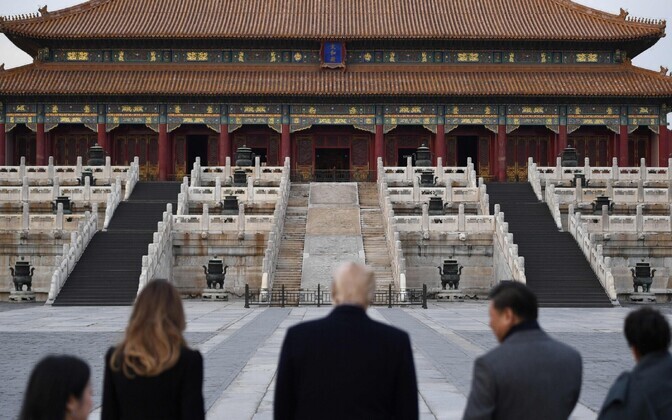 Президент США Дональд Трамп прибыл с визитом в Пекин