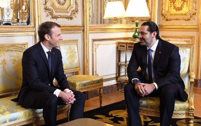 Saad Hariri kohtus Pariisis Emmanuel Macroniga.