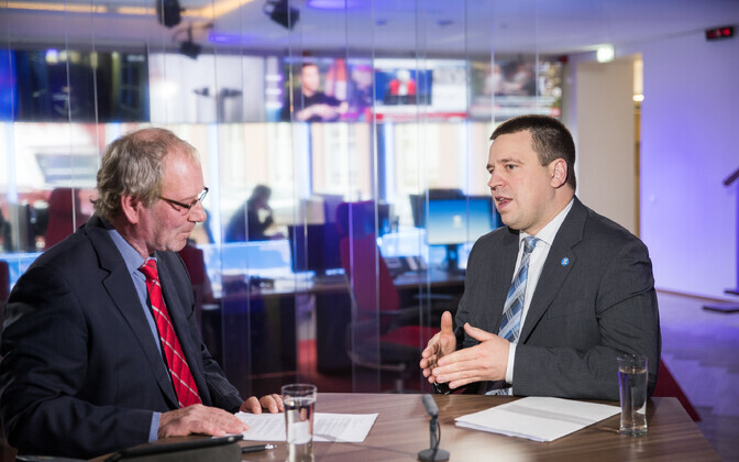 Юри Ратас в Доме новостей ERR.