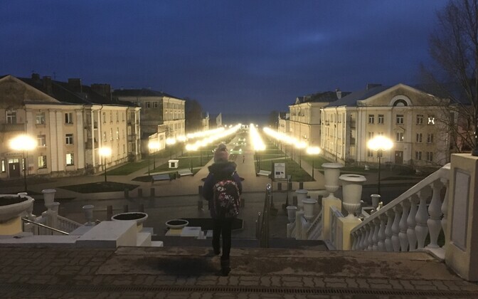 Отремонтированный Приморский бульвар в Силламяэ.