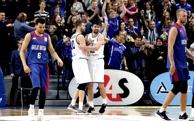 Сборная Эстонии по баскетболу обыграла Великобританию.