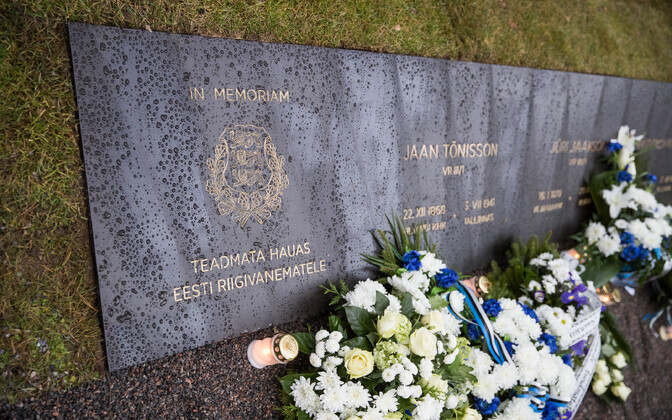 A cenotaph was unveiled at Tallinn's Forest Cemetery dedicated to nine Estonian state leaders, the locations of the remains of whom are unknown.
