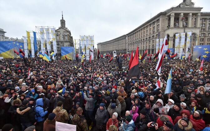Kiievis avaldasid 10. detsembril tuhanded inimesed meelt Saakašvili toetuseks.