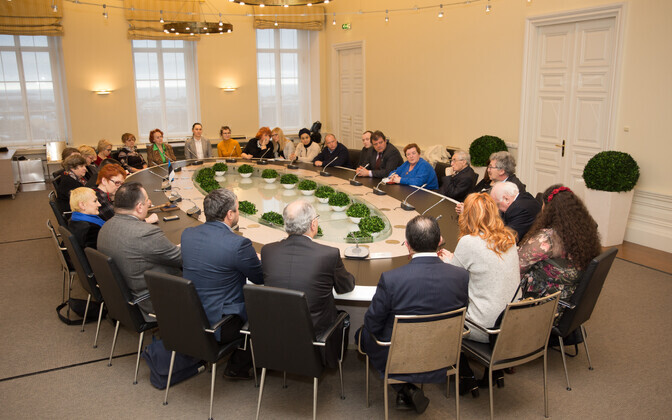 Встреча Юри Ратаса с представителями национальных меньшинств.