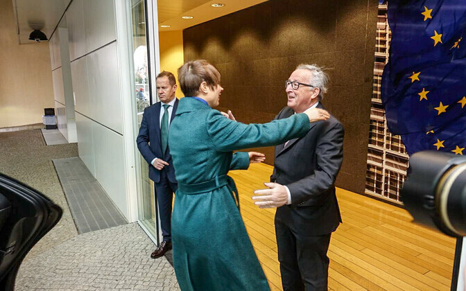 President Kersti Kaljulaid ja Euroopa Komisjoni president Jean-Claude Juncker.